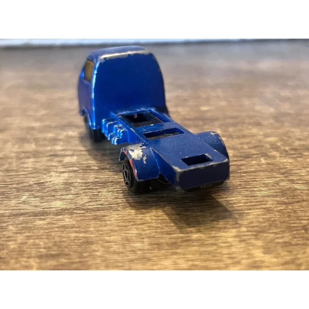Vintage Blue Transport Truck Semi Unbranded‎ Made In China Loose Die Cast EUC